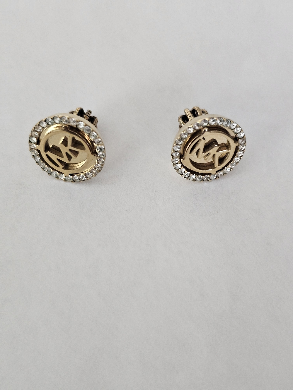 NWOT Michael Kors MK Logo Stud Earrings